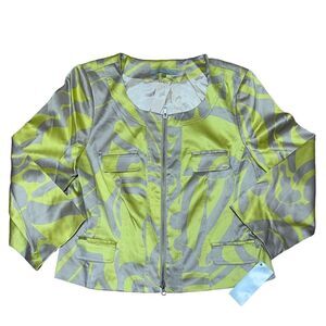 NWT Emil Rutenberg Vintage Zip Up Jacket Size 12